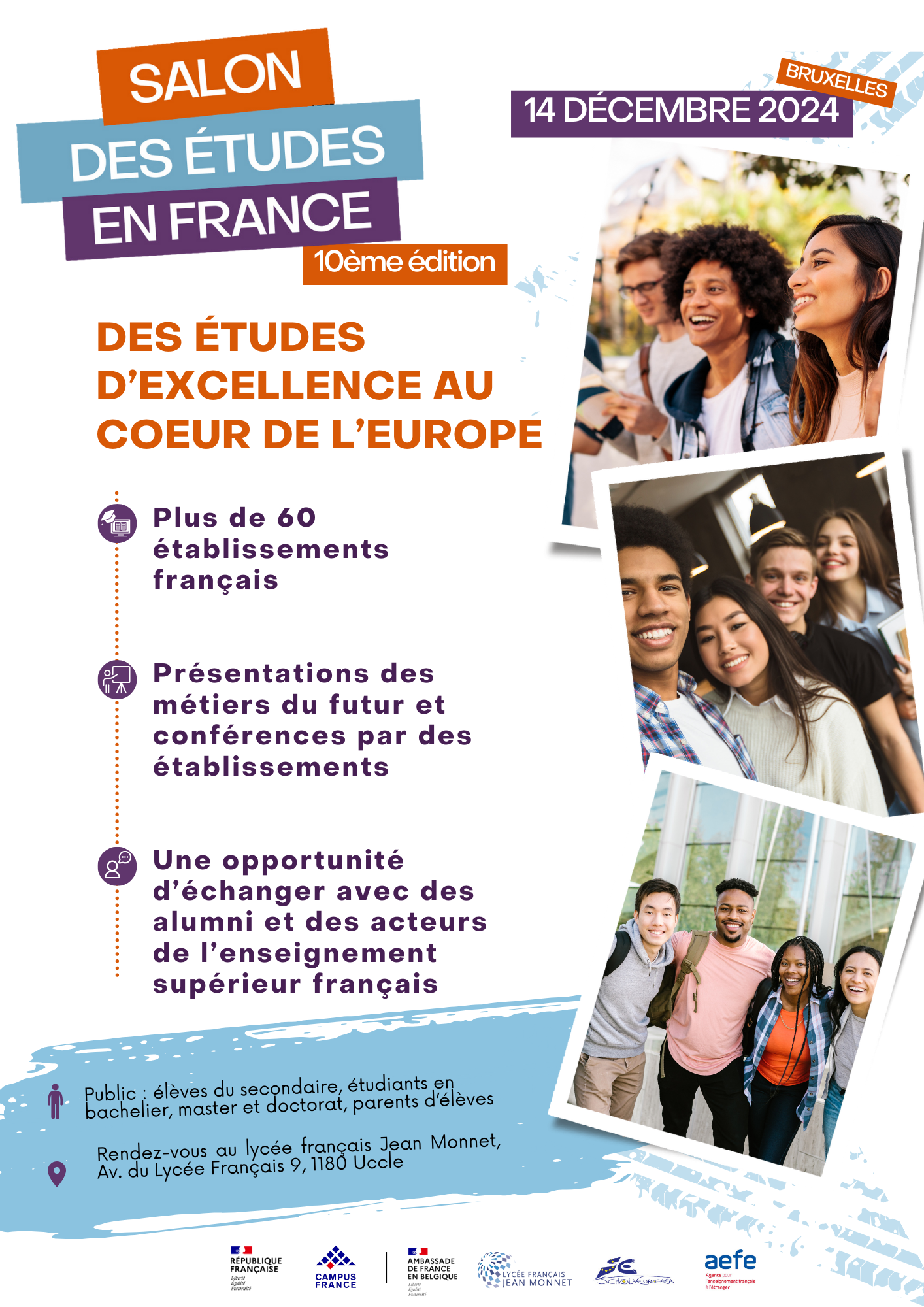 Flyer describing the information regarding the French Studies Fair