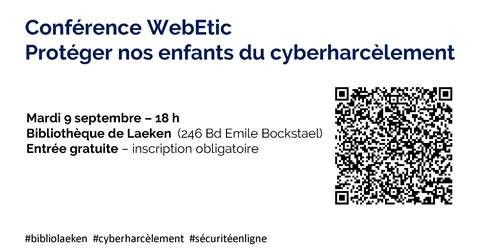 QR code dirigeant vers le lien Eventbrite pour l'inscription à la conférence